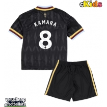Aston Villa Boubacar Kamara #8 Replica Away Minikit 2026-27 Short Sleeve (+ pants)